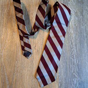 Vintage Cable Car Clothiers Striped Fine Silk Neck Tie